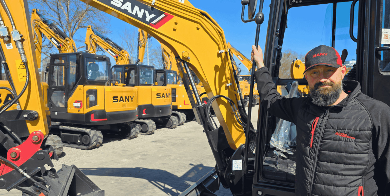 Chińskie koparki podbijają Pomorze. Piotr Nycz stawia na markę SANY